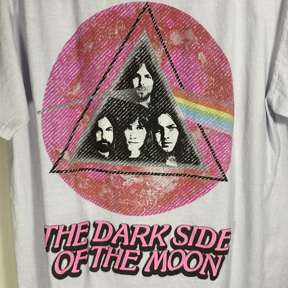 Pink Floyd T-Shirt Dark Side of the Moon 50th Anniversary Lavender Purple DSOTM